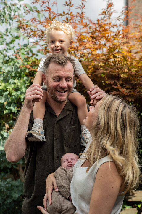 Gezin newborn fotografie