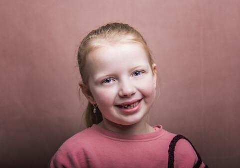 Meisje lachend fotoshoot