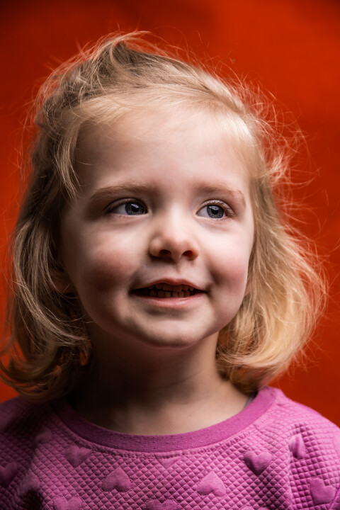 Meisje Portret oranje