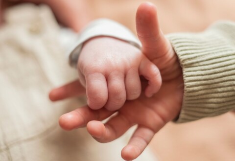 Newborn fotoshoot handen