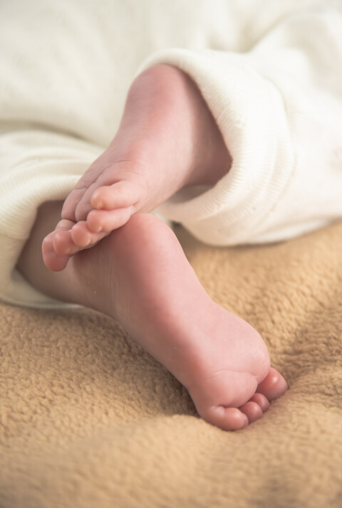 newborn voeten foto